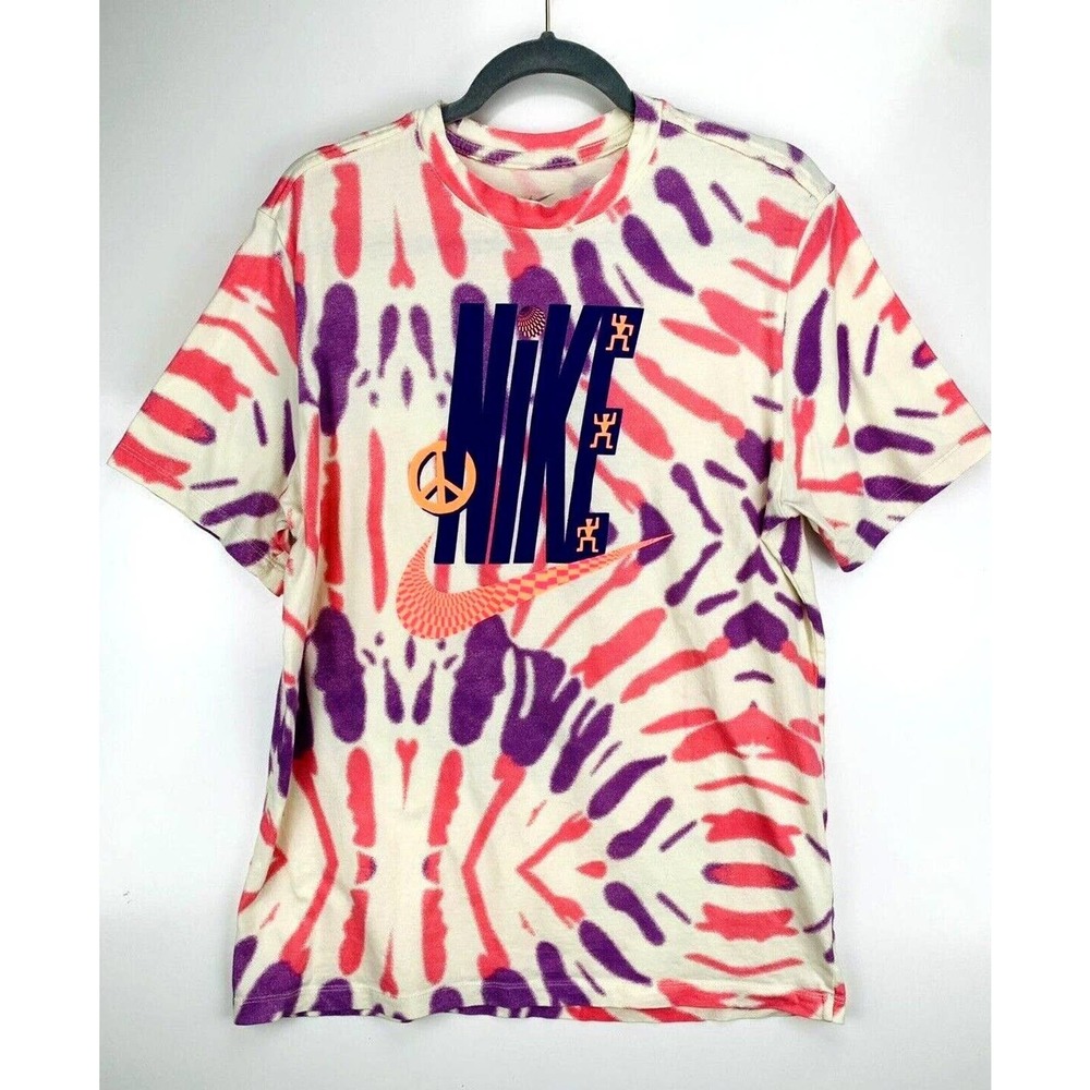Nike NSW Festival Tie Dye Tee Pink Purple Size L Large DD1270-113